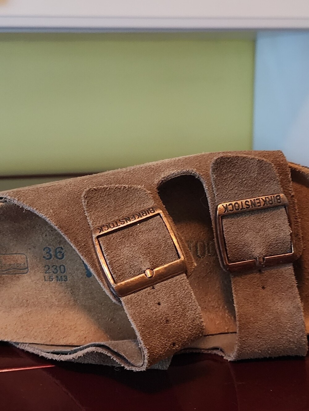 Birkenstock Arizona Sandals Size 36 / 6 - 6.5 / taupe / GUC - Picture 5 of 9